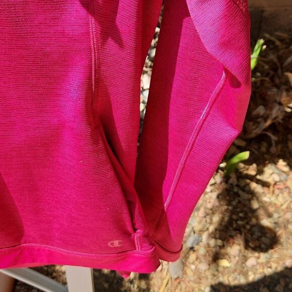 Pink fuschia Champion performance women's small petite pullover track ja… - Picture 2 of 7
